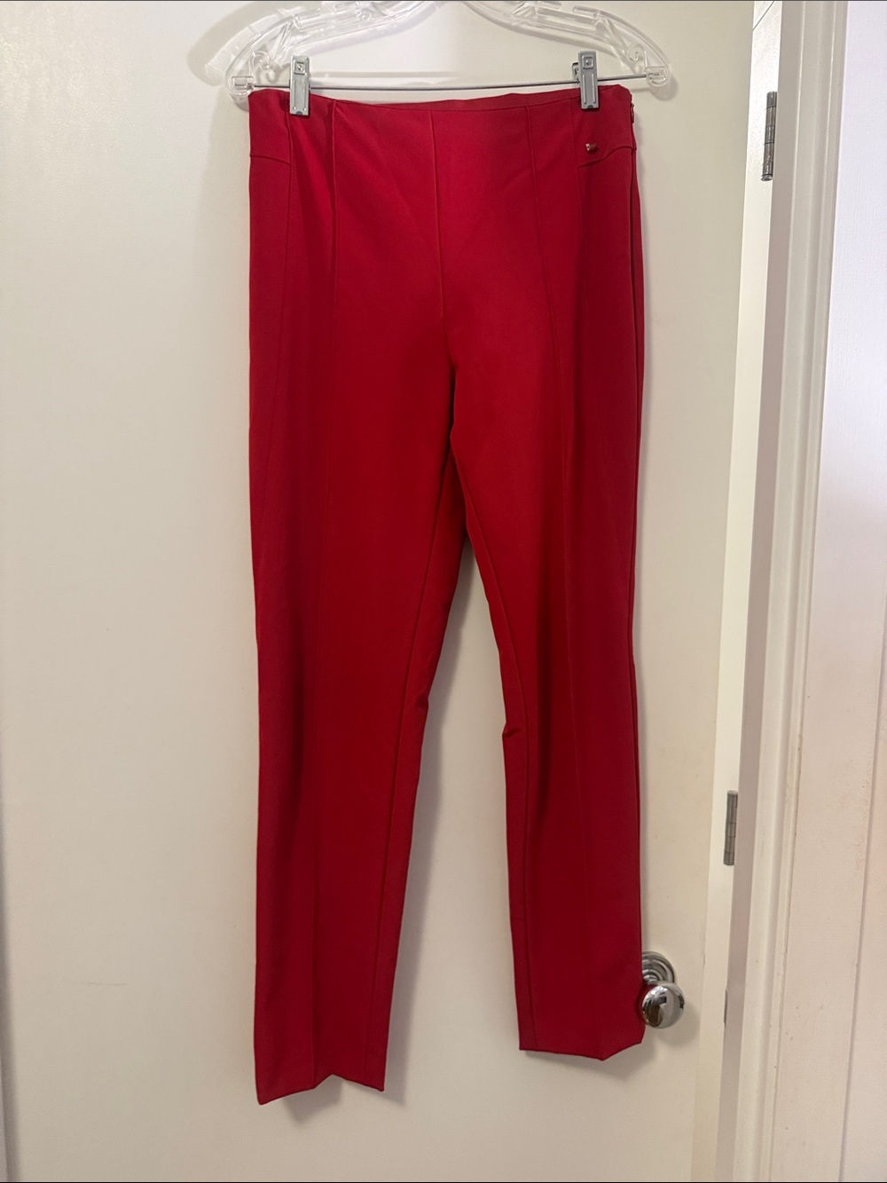 Escada Slim Red Women's Pants